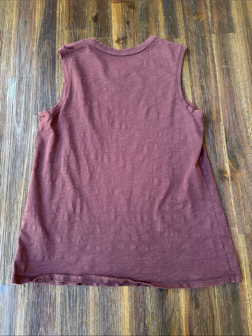 Garnet Hill Women’s Weekender Crewneck Pocket Tank Top EUC SZ S - Picture 6 of 6